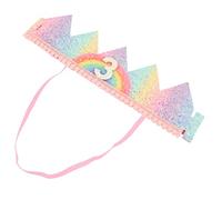 HEMOTON Compleanno Arcobaleno Fasce Neonata Primo Compleanno Decorazioni Banner Tema Buon Compleanno Ragazze Compleanno Ragazzo Margherita Neonato Neonati