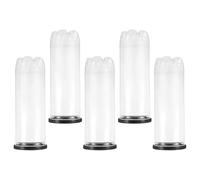 HEMOTON Contenitore per Palline da Tennis Design Pratico e Facile da Conservare 5 Pezzi in Pvc Nero Porta Palline per Piccoli Sport in Molteplici Scenari