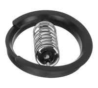 HEMOTON Copertura per Buca Chitarra Acustica in Metallo Nero, Facile da Installare Superficie Liscia, Diametro 9.8-9.9cm, Accessorio per Chitarra Folk