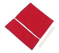 HEMOTON Copri Sedile di Ricambio in Tela Rossa per Sedia da, Resistente in Canvas e Bambù, Lavabile in Lavatrice e Salvaspazio per Attività All'aperto e Campeggio