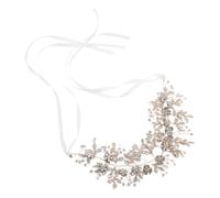 HEMOTON Copricapo da Sposa in Lega Foglie e Tralci Floreali Forcina con Pietre Lucenti per Acconciature Raccolte o Sciolte per Matrimoni e Occasioni Speciali