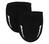 HEMOTON Copriscarpe Termici per Ciclismo in Neoprene Nero Elastici e Resistenti all Usura, Protezione Riflettente per Scarpe da Mountain Bike e Strada, per Ciclismo Notturno e Clima
