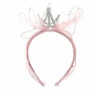 HEMOTON Corona Bambina Cerchietto Per Capelli Fiocco Adatto Per Feste Di Compleanno Shower e Festival Per Servizi Fotografici e Celebrazioni