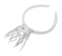 HEMOTON Corona Design Semplice e Adorabile da Principessa Bianca Leggera e Confortevole in Plastica e Tessuto, Accessorio Delicato per Compleanni e Abbigliamento Casual