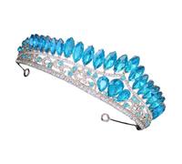 HEMOTON Corona per Capelli da Sposa con Cristalli Copricapo per Matrimonio Accessorio per Capelli da Donna per Compleanno Cerchietto per Evento Speciale