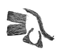 HEMOTON Costume Licantropo Cosplay con Fascia Guanti e Coda Animale per Festa Carnevale e Halloween Accessori Mannaro