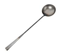 HEMOTON Cucchiaio in Ferro Battuto con Manico lungo Resistente e Pratico la Pulizia delle Fogne del Giardino, Utensile Robusto per Uso Esterno