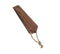 HEMOTON Cuneo Fermaporta in Legno Marrone, Triangolare, Design Antiscivolo | Versione in Faggio, Corda Sospesa, per Porta, Previene Blocchi Accidentali