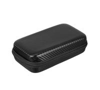 HEMOTON Custodia Protettiva Nera per Termometro Auricolare in Pu e Eva Tasche Separate e Scomparto a Rete, Sacchetti di Stoccaggio Portatili per Febbre