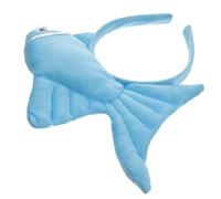 HEMOTON Diadema di pesce rosso pescare fascia per creature marine ragazzo fascia per in peluche Pesce pesto bopper con testa di pesce fasce halloween fascia halloween tessuto Blu