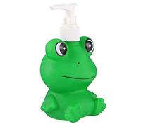 HEMOTON Dispenser Sapone Per Bambini Bottiglia Pompa Da 10 Oz Bottiglia Vuota Ricaricabile Con Decorazione Rana Carina Per Lozione Shampoo Sapone Liquido Bagno Cucina