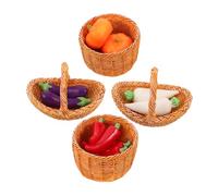 HEMOTON Dolhouse Piccolo Cestino Per Verdure Miniature Di Verdure Piccole Figurine Di Frutta Ortofrutticolo Per Case Delle Modelli Di In Miniatura Di