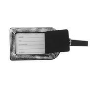 HEMOTON Etichetta per Bagaglio Aereo Strass in Pu Glitterata, Tag Identificativo per Valigie e Zaini da Viaggio, Resistente e Facile da Riconoscere per Viaggi, Crociere e Aeroporti