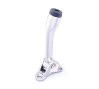 HEMOTON Fermaporta a Pedale in Lega di Zinco Argento per Porte a Battente | Struttura Curva Antiscivolo, Montaggio a Pavimento, per Ingressi Domestici e Uffici, Presa Delicata