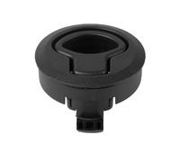 HEMOTON Fermo per Portello a Incasso Maniglia Rotonda Nero 2 Pollici | Barca e Yacht, Plastico, Montaggio Semplice, Spessore Porta 2-7mm, Foro Standard 50mm