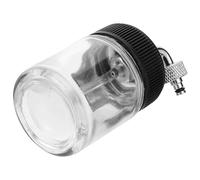 HEMOTON Flacone Aerografo in Vetro 22cc Ricaricabile Adattatore | Compatibile Modelli 134 134k 134s 133 133s 133k, Cambio Rapido, per Aerografi a Sifone