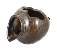 HEMOTON Fontana Sputacchiera per Giardino Design Adatto Ai Pesci e Piante Acquatiche Impianto di Filtrazione Integrato Decorazione da Giardino in Ceramica Unica