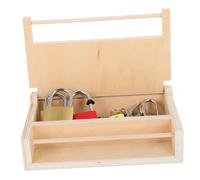 HEMOTON Giocattoli Montessori per Bambini con Scatola di Blocco per Potenziare Le Abilità Cognitive Giocattolo Ape per Carrozzina Giocattoli Educativi in Legno Apprendimento Interattivo