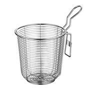 Hemoton Hot Pot Colino Mesh Pasta Basket con manico in acciaio inox Mesh Setaccio per pentola calda, pasta, tagliatelle, gnocchi Cottura Spider