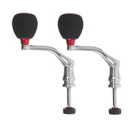 HEMOTON Impugnatura in Metallo per Mulinello da Pesca 2000-3000 Media, 2 Pezzi con Manopola Ammortizzante in Eva, Ricambio per Manico Mulinello per Pesca Sportiva e Uso in Acqua