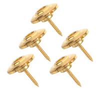 HEMOTON Kit 5 Pezzi Fermo per Corde Basso Elettrico Viti di Montaggio Guida Stabile per Albero Corde Accessori per Basso per Performance Live e Pratica Prolungata