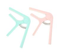 HEMOTON Kit Di Accessori Per Chitarra - 2 Pezzi Capotasto Per Chitarra Acustica Clip Per Accordatore Per Chitarra Elettrica Con Versatile Per Folk Rock