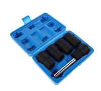 HEMOTON Kit Estrattore Dadi e Bulloni Rotti Bussole Impatto Parete Sottile per Rimozione Viti Danneggiate Utensili Smontaggio Dadi Serratura Ruota per Officina e Riparazioni Auto