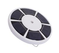 HEMOTON Luce da Esterno con Pannello Solare a 26 LED per Portabandiera, Plastico Resistente, Illuminazione Brillante Bianca, con Gancio, per Giardino e Campeggio