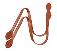 HEMOTON Manici Ricambio Borsa Donna in Pelle Sintetica Marrone 2 Pezzi | Lunghezza 60cm, Superficie Liscia Rilievo a Foglia, per Borse e Borsette, Restauro e Fai da Te