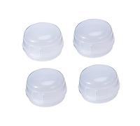 HEMOTON Manopole Di Sicurezza Per Fornelli Set Da 4 Pezzi Protezione Universale Per Piano Cottura Coperchio Con Cerniera Rimovibile E Riutilizzabile 12x5x3 Cm