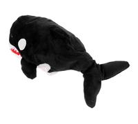 HEMOTON Marionetta a Mano Balena Nera 30 Cm in Peluche Animale Marino, Burattino Educativo, Giocattolo di Mare per Raccontare Storie e Sviluppare Immaginazione, Adatto a Casa e Asilo