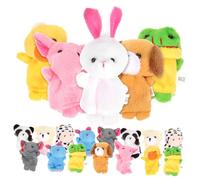 HEMOTON Marionette Da Dito A Forma Di Animale 20 Pezzi Educative Per Bambini Piccoli Materiale Morbido Per Raccontare Storie Giocare A Fare Finta E Imparare Stile Casuale