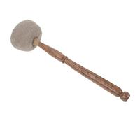 HEMOTON Mazza Per Ciotola Tibetana in Legno Con Testa in Feltro Di Lana Bastone Da Suono Per Meditazione Yoga Strumento Percussione Buddista Portatile Media Grigio