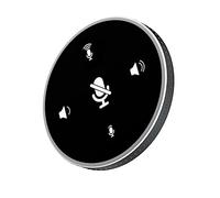 HEMOTON Microfono Ergonomico-direzionale Versatile Per Videoconferenze Streaming Live Chat Facile Da Usare Compatto E Portatile Nero