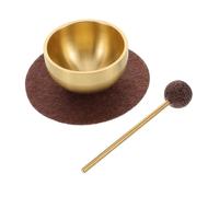 HEMOTON Mini Ciotole Tibetane Portatili Per Canto Con Mazza e Cuscino Suoni Armoniosi Per Meditazione Yoga Rilassamento e Terapia Sonora Per Viaggio e Uso Domestico