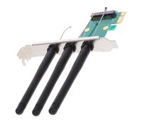HEMOTON Mini Pcie Wireless Network Card Adapter Per Desktop Pc Adattatore Dual Antenna Connessione Stabile e Veloce Upgrade Della Rete Wireless Compatibile Con Pci-e Design Pcb Duraturo