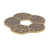 HEMOTON Monete I Ching Moneta Fortunata Cinese In Ottone Da 2 Pollici Per Il Feng Shui Decorazione Divinatoria Porta Fortuna Ricchezza Successo E Salute.