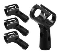 HEMOTON Morsetto Universale Per Microfono Per Supporto Microfono Supporto Per Clip Di Fissaggio Stabile Clip Per Microfono in Plastica Migliorata Set Da 4 Pezzi