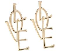 HEMOTON Orecchini Pendenti Lettere d'Amore da Donna Gioielli Leggeri e Chic per Ragazze Adolescenti Accessori Moda Regalo per Serate Romantiche