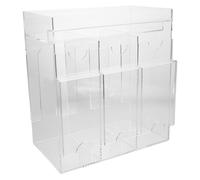 HEMOTON Organizer Trasparente per Carte da Collezione Scatola in Acrilico con Scomparti Multipli per Booster Biglietti d e Carte da Supporto Espositore Versatile per Professionale e