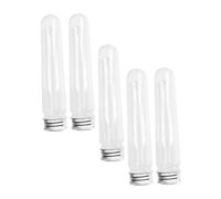 HEMOTON Organizer Trasparente Per Lacci Scarpe 5 Pezzi, Tubi Portatili in Plastica Coperchio Per Viaggio, Portascarpe Leggero e Resistente, Protezione Salvaspazio Per Accessori Da Viaggio