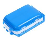 HEMOTON Organizzatore da Viaggio per Medicinali a 3 Strati e 8 Scomparti Custodia Compatta in PP Chiusura Ermetica Portatile e Resistente All’Usura Organizer Multi-Griglia per Pillole