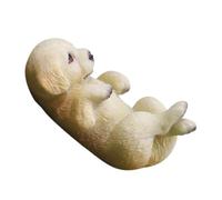 HEMOTON ornamenti di golden retriever mini statua del paesaggio statua da giardinaggio per mini cani statuetta di micro cane arredamento Mini statuetta di cane figura resina