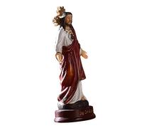 HEMOTON Ornamento della Statua di Statuette Religiose Cattoliche Figura Religiosa Comunione Arredamento Scultura Desktop Statua per L'arredamento della Casa Resina