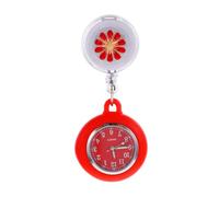 HEMOTON Orologio da Taschino per Infermiera con Clip Retrattile Resistente e Semplice Accessorio Pratico per Divisa Femminile Design Unico per Uso Quotidiano