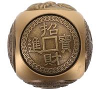 HEMOTON Palle di Esercizio in Ottone per Rafforzare Mani e Dita Finitura Liscia, Sfera Classica Feng Shui Vintage per Allenamento Coordinazione e Arredamento Casa