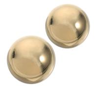 HEMOTON Palle per Esercizi Manuali in Ottone Dorato 40Mm Set da 2 Sfere Cinesi per Terapia della Mano e Rilassamento Oggetti Decorativi Lucidi per Benessere e Meditazione