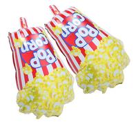 HEMOTON Palloncini 2 Pezzi in Pellicola di Alluminio a Forma di Popcorn Facile da Montare e Versatile Decorazioni Festa a Tema Notte Cinema per Compleanno