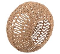 HEMOTON Paralume Intrecciato in Carta e Rattan Simulato Per Lampada a Sospensione, Copertura Luce Vintage Per Camera Da Letto, Bar e Hotel, Resistente in Metallo