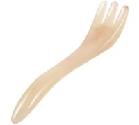 HEMOTON Pettine Massaggiante Gua Sha per Cuoio Capelluto in Resina Naturale Strumento per Massaggio Testa e Collo Aiuto per Mal di Testa e Rilassamento Muscolare Adatto a Chioma Lunghi